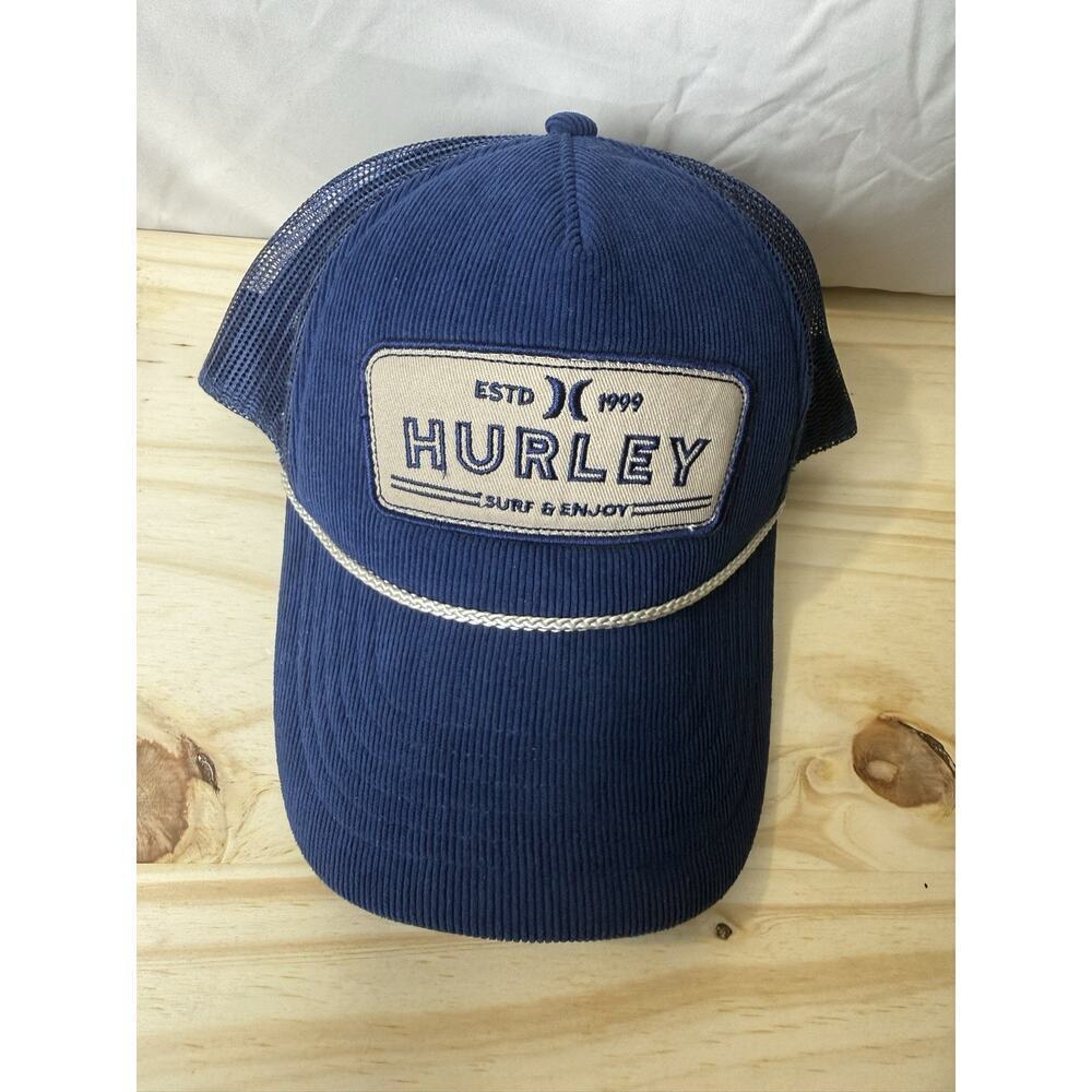 Hurley Trucker Mesh Adult Snapback Adjustable Hat Blue One Size